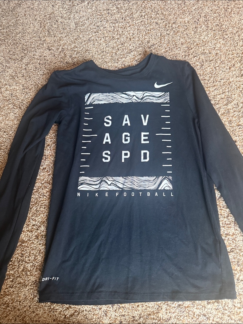 Nike Black Long-Sleeve Top